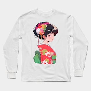 The Cute Geisha Long Sleeve T-Shirt